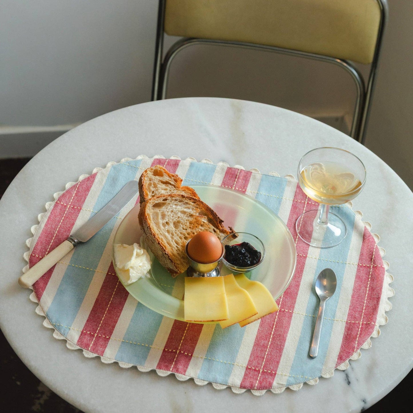 Set de table Biscuit - Rouge/Bleu