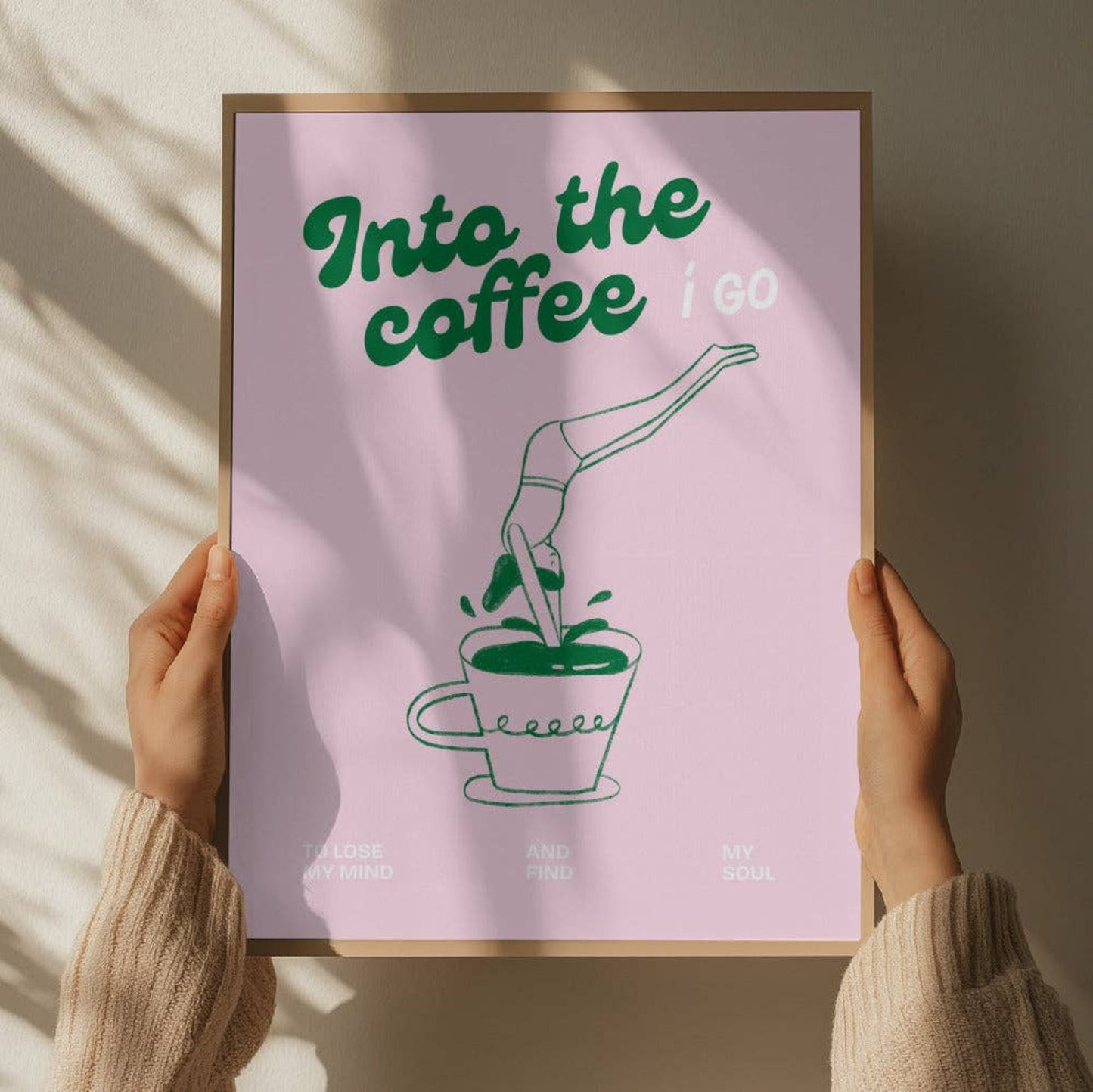 Affiche A3 - Pink Coffee Diver