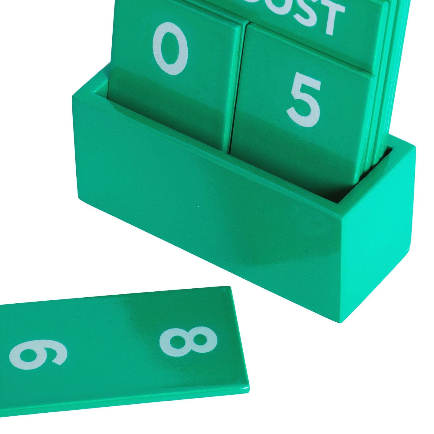 Petit calendrier brillant vert en couleur pleine HF