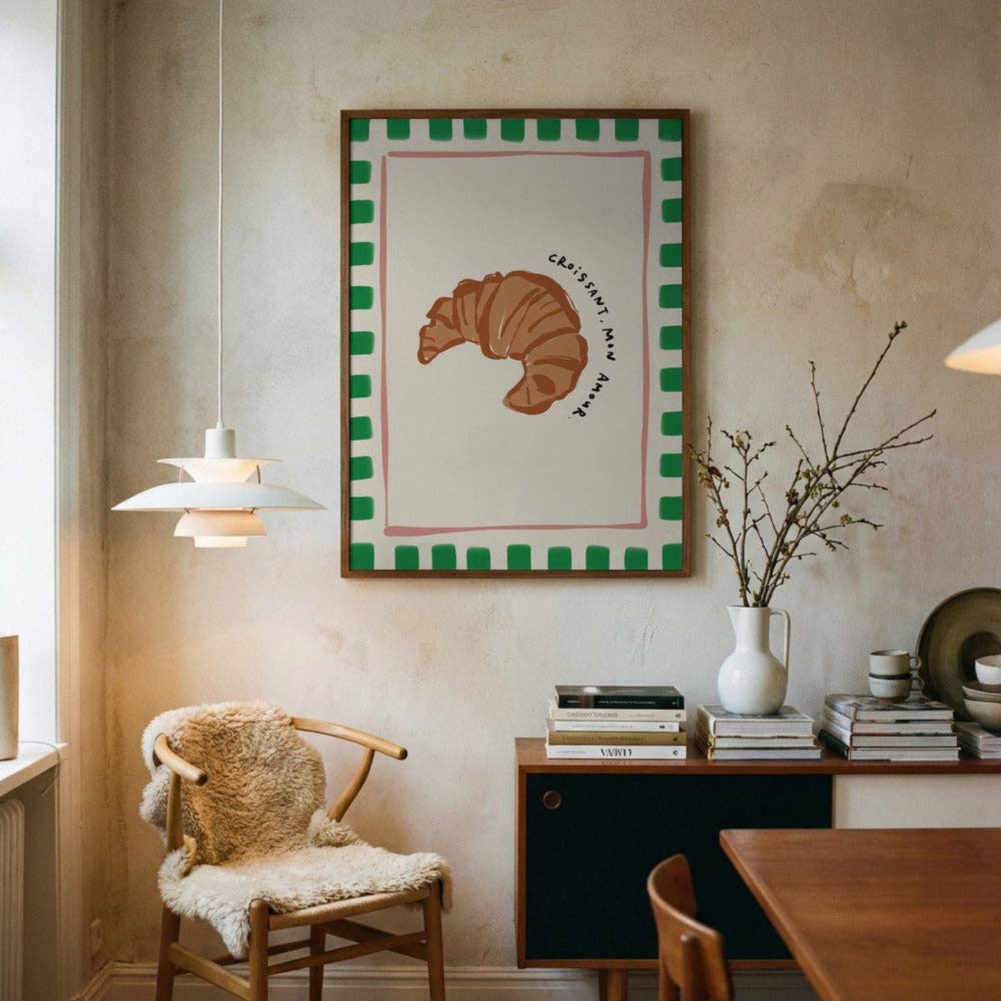 Affiche A3 - Croissant Mon Amour