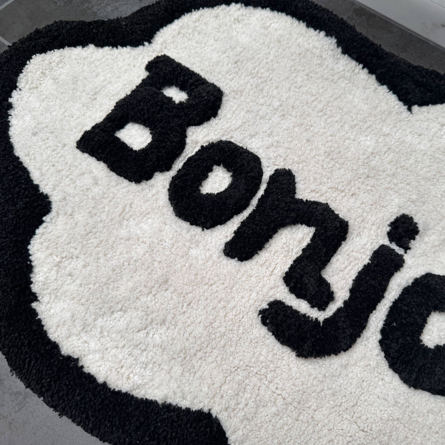 Tapis de bain Bonjour - Noir/Blanc