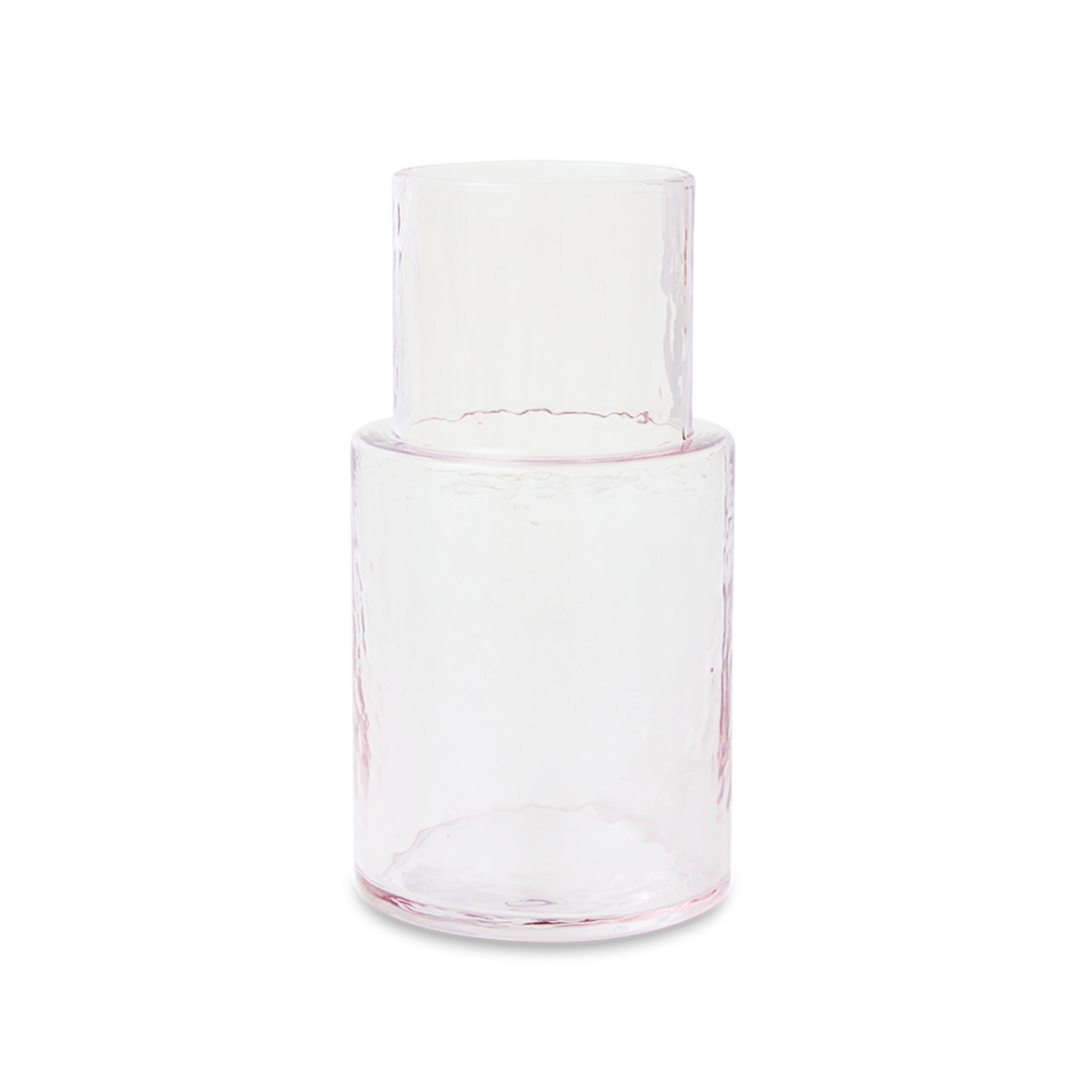 Service de nuit, carafe et verre - rose blush